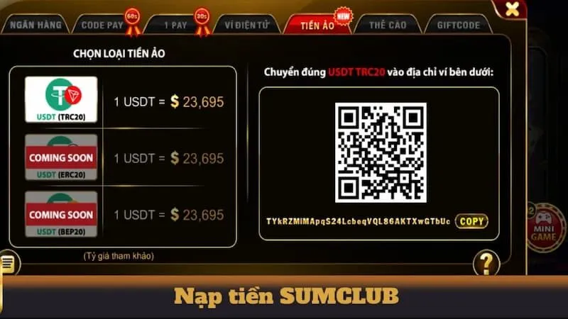 Hướng dẫn nạp tiền SUMClub an toàn